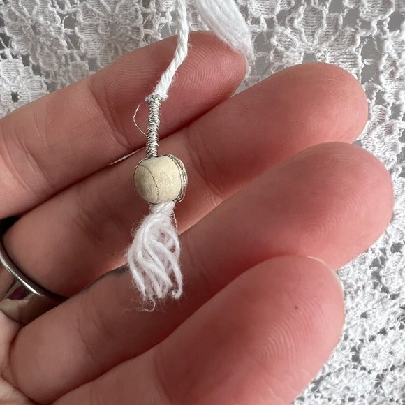 Free People Women Moon River Blouse Size L Blue White Peasant Floral Roses - Picture 8 of 9